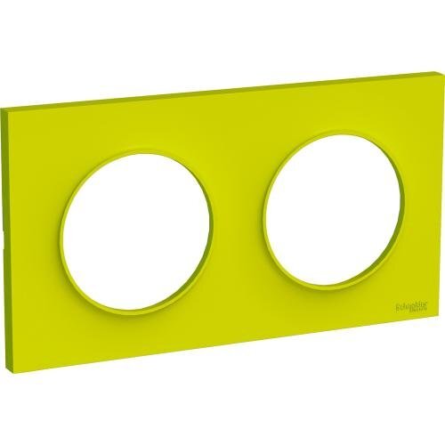 SCHNEIDER ELECTRIC S520704H ODACE STYL ДЕКОРАТИВНА РАМКА ДВОЙНА ВЕРДЕ