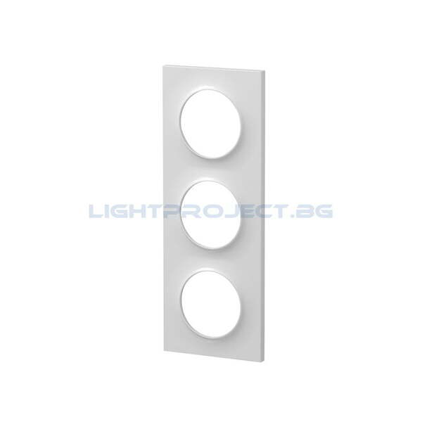 SCHNEIDER ELECTRIC S520706 ODACE STYL ДЕКОРАТИВНА РАМКА ТРОЙНА БЯЛО