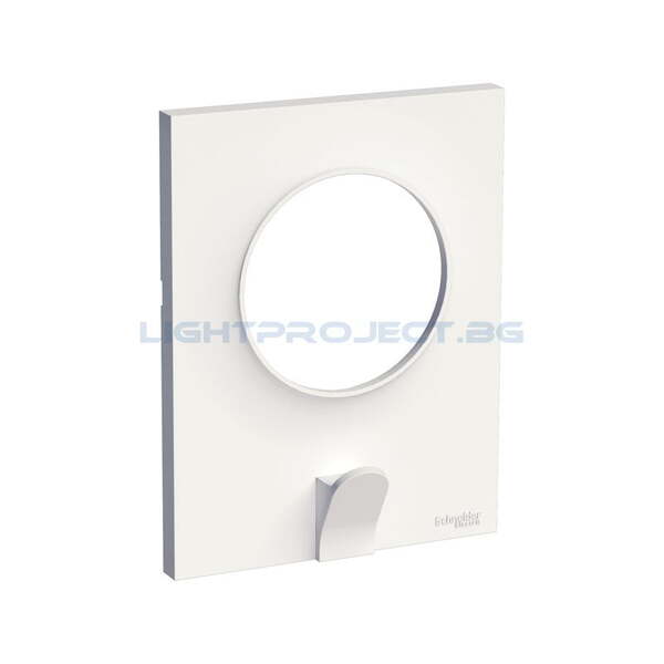 SCHNEIDER ELECTRIC S520722 ODACE STYL ДЕКОРАТИВНА РАМКА ЕДИНИЧНА БЯЛ С ДЪРЖАЧ ЗА КЛЮЧОВЕ