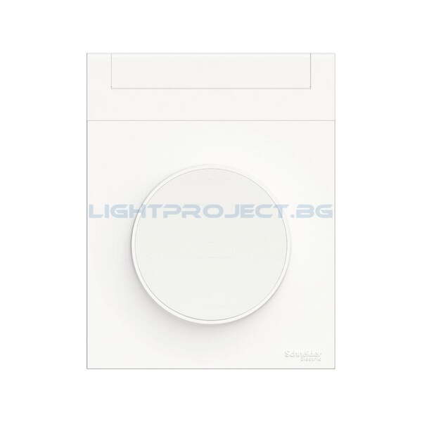 SCHNEIDER ELECTRIC S520732 ODACE STYL ДЕКОРАТИВНА РАМКА ЕДИНИЧНА БЯЛ С ДЪРЖАЧ ЗА ЕТИКЕТ