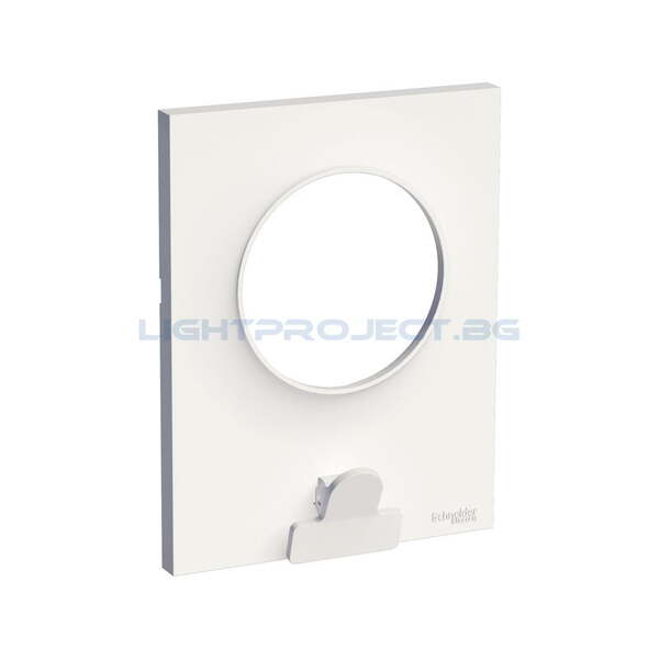 SCHNEIDER ELECTRIC S520742 ODACE STYL ДЕКОРАТИВНА РАМКА ЕДИНИЧНА БЯЛ С ДЪРЖАЧ ЗА БЕЛЕЖКИ