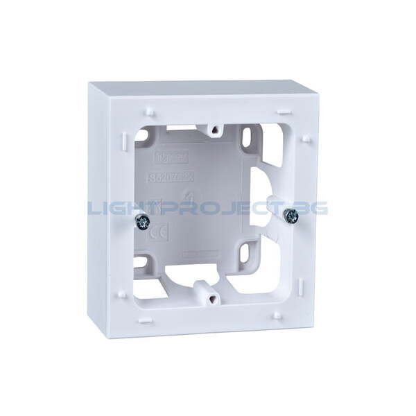 SCHNEIDER ELECTRIC S520762 ODACE STYL КУТИЯ ЗА ОТКРИТ МОНТАЖ ЕДИНИЧНА БЯЛ