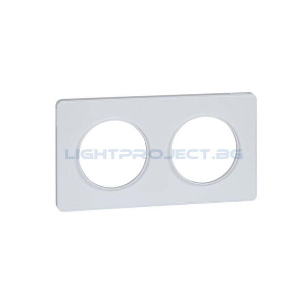 SCHNEIDER ELECTRIC S520804 ODACE TOUCH ДЕКОРАТИВНА РАМКА ДВОЙНА БЯЛ
