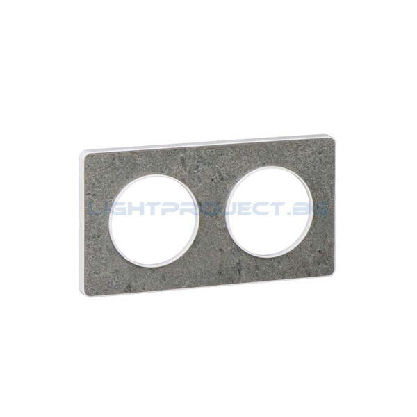 SCHNEIDER ELECTRIC S520804U ODACE TOUCH ДЕКОРАТИВНА РАМКА ДВОЙНА МОРСКИ КАМЪК