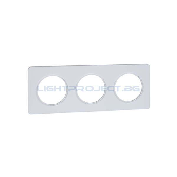 SCHNEIDER ELECTRIC S520806 ODACE TOUCH ДЕКОРАТИВНА РАМКА ТРОЙНА БЯЛ