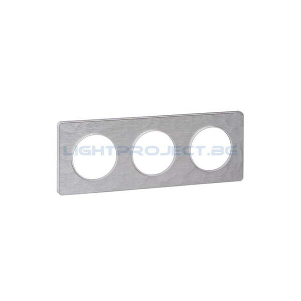 SCHNEIDER ELECTRIC S520806K ODACE TOUCH ДЕКОРАТИВНА РАМКА ТРОЙНА КОВАН АЛУМИНИЙ
