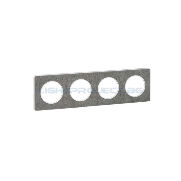 SCHNEIDER ELECTRIC S520808U ODACE TOUCH ДЕКОРАТИВНА РАМКА ЧЕТВОРНА МОРСКИ КАМЪК