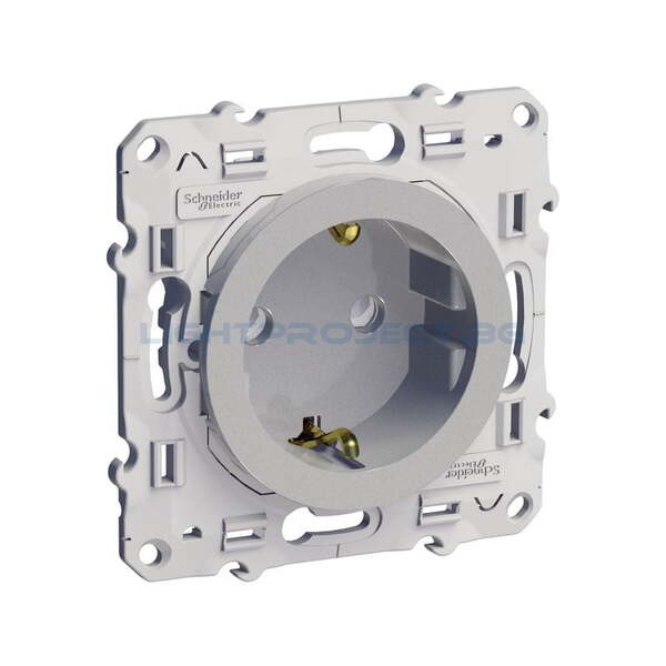 SCHNEIDER ELECTRIC S530037 МЕХ. КОНТАКТ ODACE ШУКО 2Р+Т, 10/16А 250V, АЛУМИНИЙ