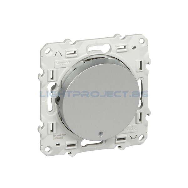 SCHNEIDER ELECTRIC S530263 МЕХ. КЛЮЧ ДЕВИАТОРЕН С ИДИКАТОРНА ЛАМПА ODACE, 10А 250V, АЛУМИНИЙ
