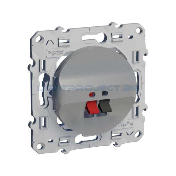 SCHNEIDER ELECTRIC S530487 РОЗЕТКА ЗА ВИСОКОГОВОРИТЕЛ ODACE АЛУМИНИЙ