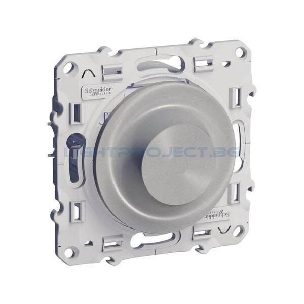 SCHNEIDER ELECTRIC S530515 УНИВЕРСАЛЕН БУТОНЕН ДИМЕР 420W ODACE АЛУМИНИЙ