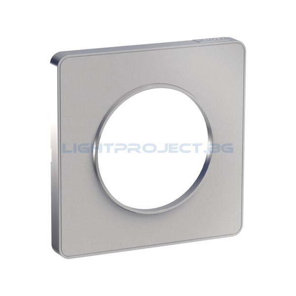 SCHNEIDER ELECTRIC S530802 ODACE TOUCH ALUMINIUM ДЕКОРАТИВНА РАМКА ЕДИНИЧНА БОЯДИСАН АЛУМИНИЙ