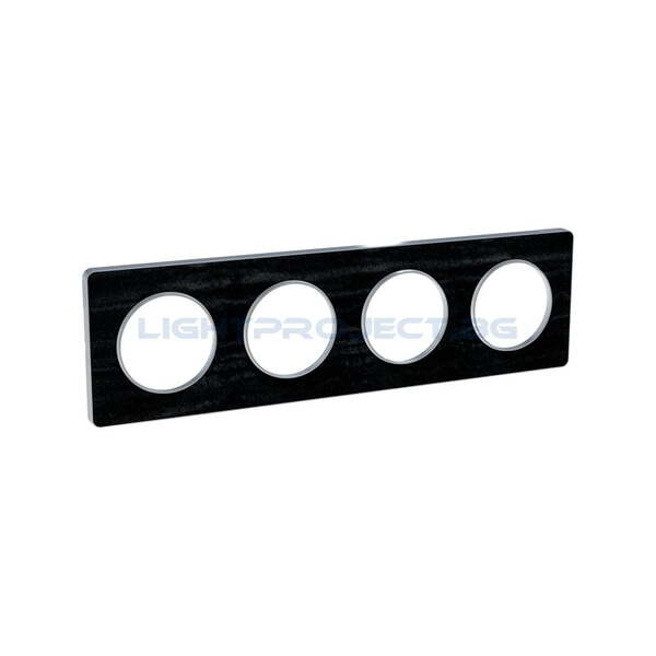 SCHNEIDER ELECTRIC S530808P1 ODACE TOUCH ALUMINIUM ДЕКОРАТИВНА РАМКА ЧЕТВОРНА ЧЕРЕН ДЪБ