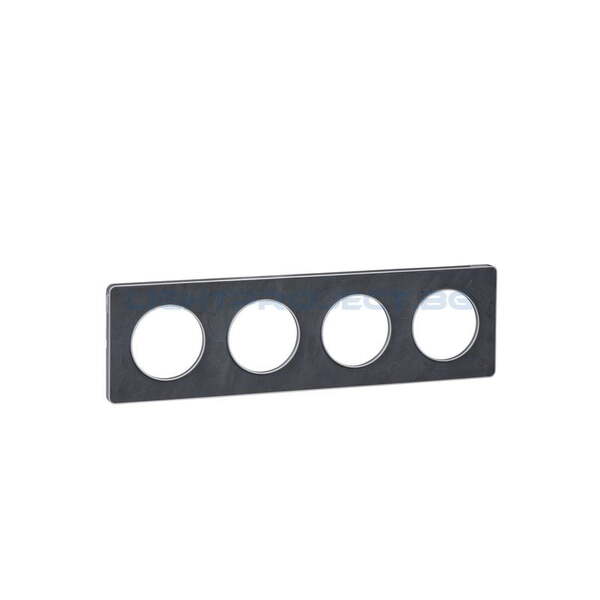 SCHNEIDER ELECTRIC S530808V ODACE TOUCH ALUMINIUM ДЕКОРАТИВНА РАМКА ЧЕТВОРНА КАМЪК