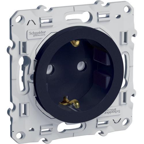 SCHNEIDER ELECTRIC S540057 МЕХ. КОНТАКТ ODACE ШУКО 2Р+Т, 10/16А 250V, АНТРАЦИТ
