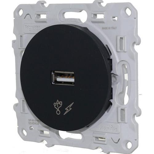 SCHNEIDER ELECTRIC S540408 USB ЗАРЯДНО УСТРОЙСТВО ODACE АНТРАЦИТ