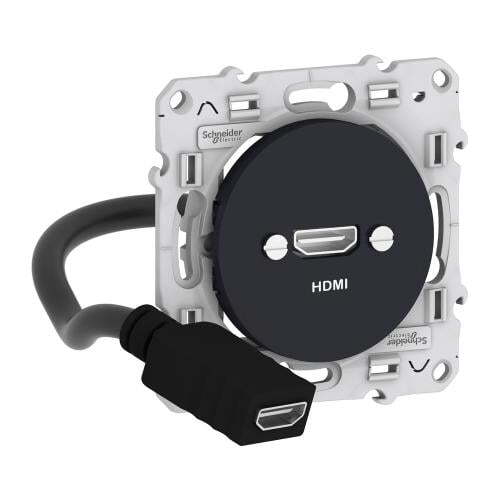 SCHNEIDER ELECTRIC S540462 HDMI РОЗЕТКА ODACE АНТРАЦИТ