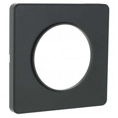 SCHNEIDER ELECTRIC S540802 ODACE TOUCH ALUMINIUM ДЕКОРАТИВНА РАМКА ЕДИНИЧНА С ВЪНШЕН КАНТ В ЦВЯТ АНТРАЦИТ