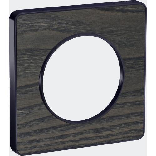 SCHNEIDER ELECTRIC S540802P3 ODACE TOUCH ALUMINIUM ДЕКОРАТИВНА РАМКА ЕДИНИЧНА ДЪРВО С ВЪНШЕН КАНТ В ЦВЯТ АНТРАЦИТ