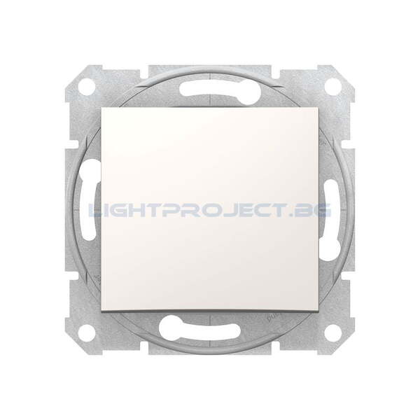 SCHNEIDER ELECTRIC SDN0100123 ЕДНОПОЛЮСЕН КЛЮЧ SEDNA, 10А , КРЕМ
