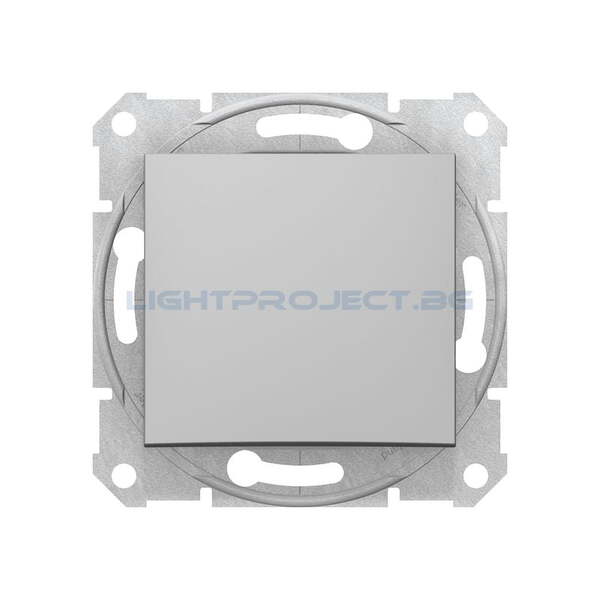 SCHNEIDER ELECTRIC SDN0100160 ЕДНОПОЛЮСЕН КЛЮЧ SEDNA, 10А , АЛУМИНИЙ