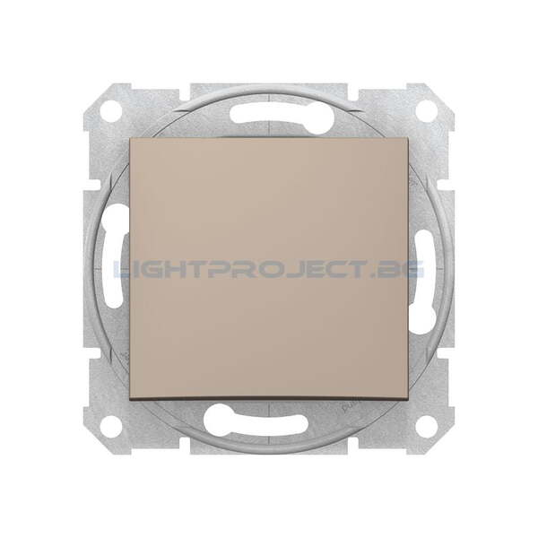 SCHNEIDER ELECTRIC SDN0100168 ЕДНОПОЛЮСЕН КЛЮЧ SEDNA, 10А , ТИТАНИЙ
