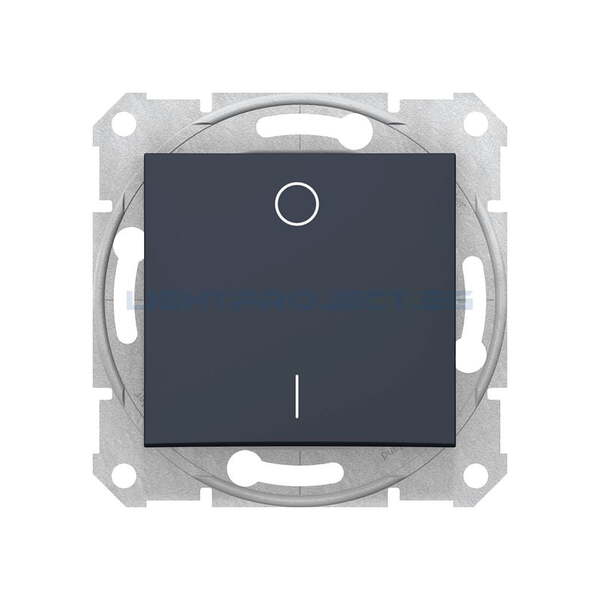 SCHNEIDER ELECTRIC SDN0200170 ДВУПОЛЮСЕН КЛЮЧ SEDNA, 10А , ГРАФИТ