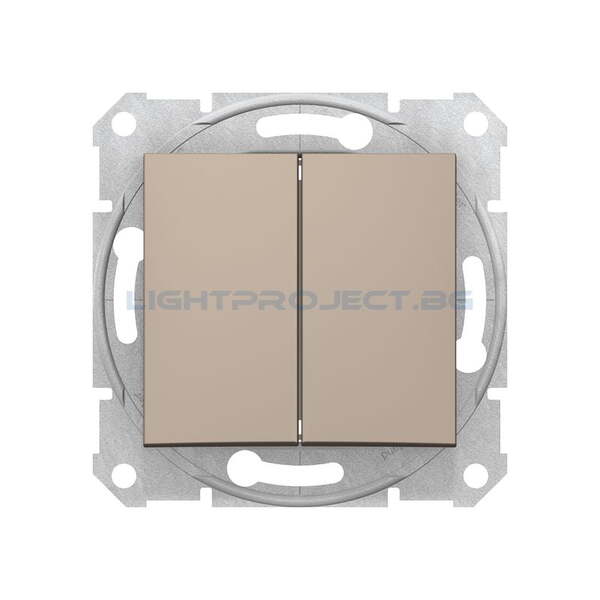 SCHNEIDER ELECTRIC SDN0300168 СЕРИЕН КЛЮЧ SEDNA, 10А , ТИТАНИЙ