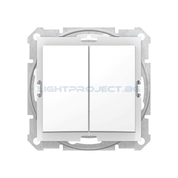 SCHNEIDER ELECTRIC SDN0300421 СЕРИЕН КЛЮЧ SEDNA, 10А IP44, БЯЛ ВЛАГОЗАЩИТЕН