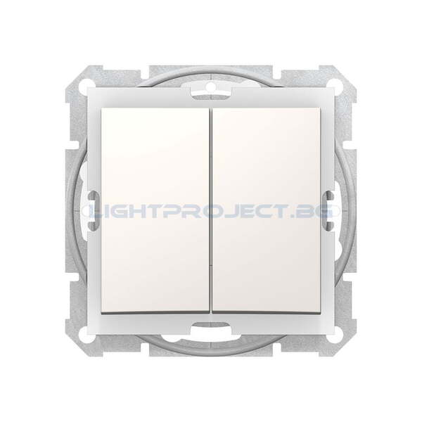 SCHNEIDER ELECTRIC SDN0300423 СЕРИЕН КЛЮЧ SEDNA, 10А IP44, КРЕМ ВЛАГОЗАЩИТЕН