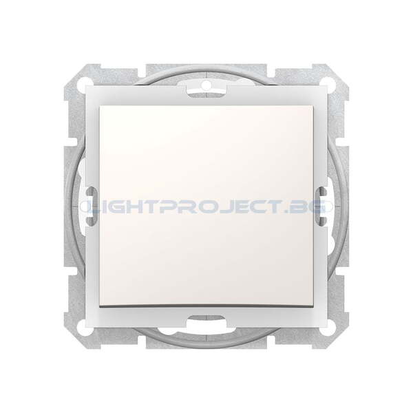 SCHNEIDER ELECTRIC SDN0400523 ДЕВИАТОРЕН КЛЮЧ SEDNA, 10А IP44, КРЕМ ВЛАГОЗАЩИТЕН