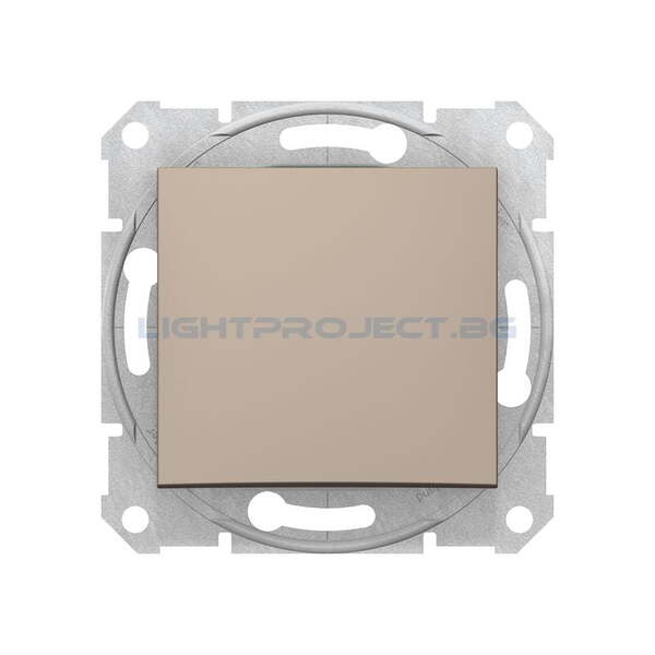 SCHNEIDER ELECTRIC SDN0500168 КРЪСТАТ КЛЮЧ SEDNA, 10А , ТИТАНИЙ