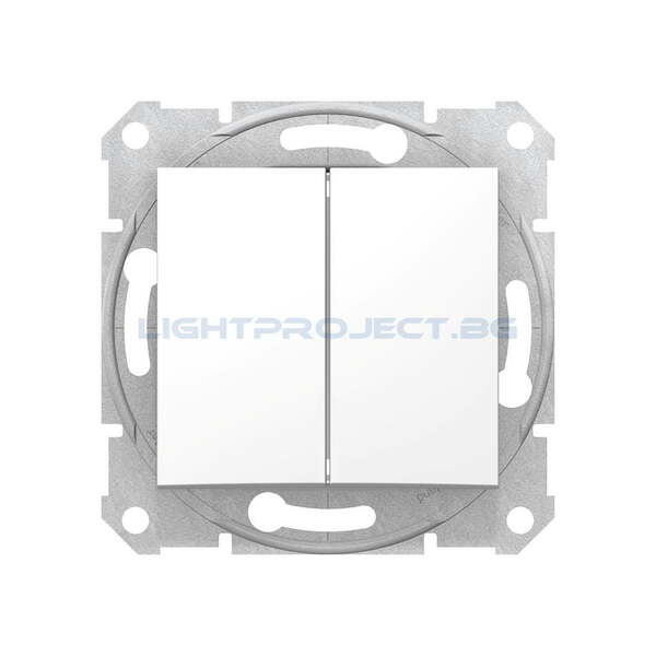 SCHNEIDER ELECTRIC SDN0600121 СЕРИЕН ДЕВИАТОРЕН КЛЮЧ SEDNA, 10А , БЯЛ