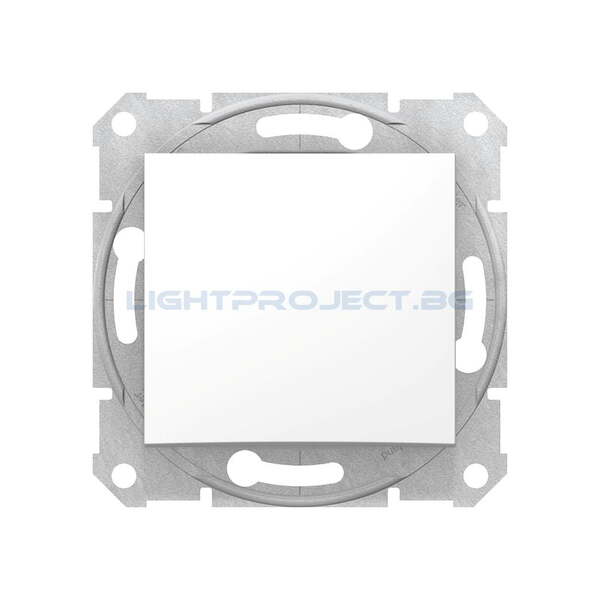 SCHNEIDER ELECTRIC SDN0700121 БУТОН SEDNA, 10А, БЯЛ
