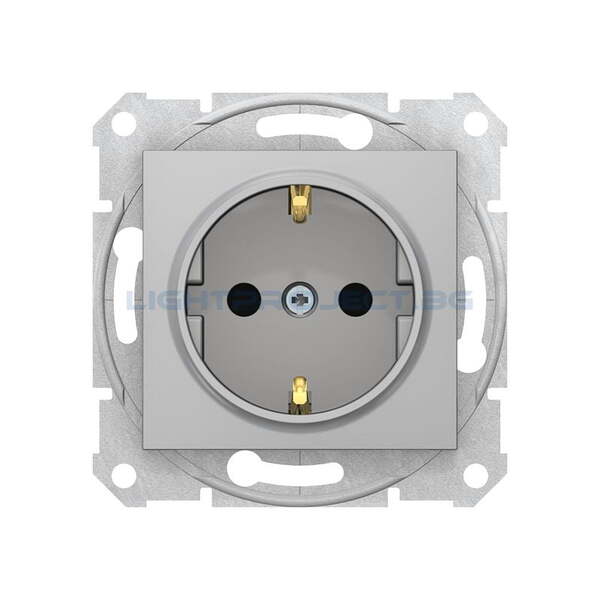SCHNEIDER ELECTRIC SDN3000160 КОНТАКТ С ДЕТСКА ЗАЩИТА SEDNA, 16А, АЛУМИНИЙ