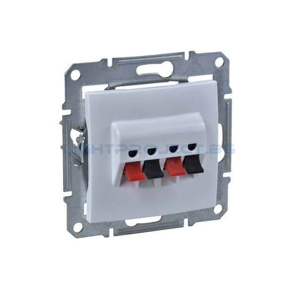 SCHNEIDER ELECTRIC SDN5400121 ДВОЙНА РОЗЕТКА ЗА ВИСОКОГОВОРИТЕЛ SEDNA, БЯЛ