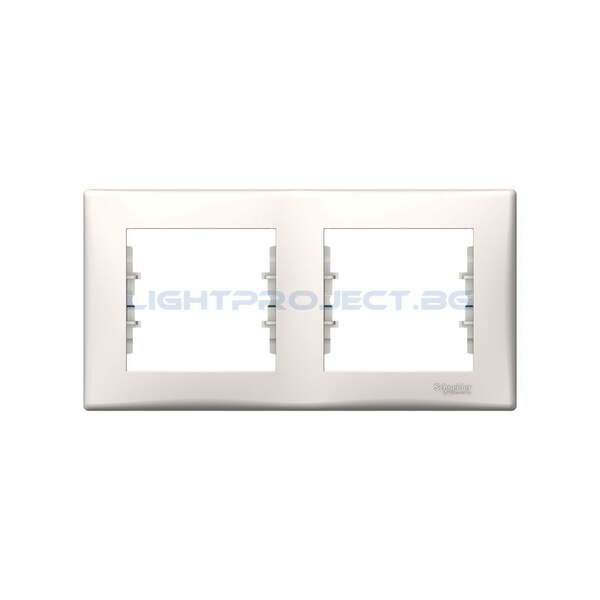 SCHNEIDER ELECTRIC SDN5800323 ДЕКОРАТИВНА РАМКА SEDNA ДВОЙНА КРЕМ