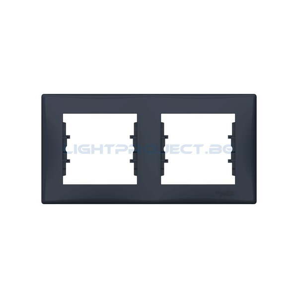 SCHNEIDER ELECTRIC SDN5800370 ДЕКОРАТИВНА РАМКА SEDNA ДВОЙНА ГРАФИТ