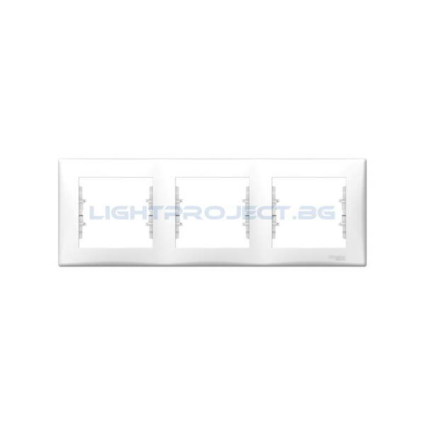 SCHNEIDER ELECTRIC SDN5800521 ДЕКОРАТИВНА РАМКА SEDNA ТРОЙНА БЯЛА