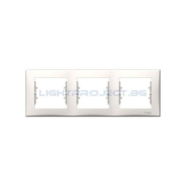 SCHNEIDER ELECTRIC SDN5800523 ДЕКОРАТИВНА РАМКА SEDNA ТРОЙНА КРЕМ