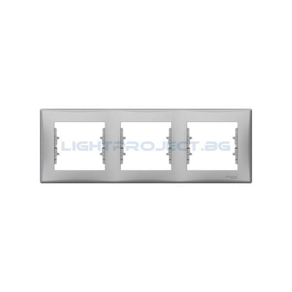 SCHNEIDER ELECTRIC SDN5800560 ДЕКОРАТИВНА РАМКА SEDNA ТРОЙНА АЛУМИНИЙ