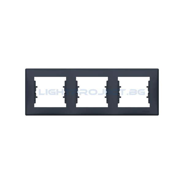 SCHNEIDER ELECTRIC SDN5800570 ДЕКОРАТИВНА РАМКА SEDNA ТРОЙНА ГРАФИТ