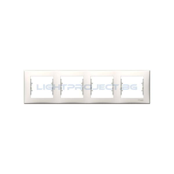 SCHNEIDER ELECTRIC SDN5800723 ДЕКОРАТИВНА РАМКА SEDNA ЧЕТВОРНА КРЕМ
