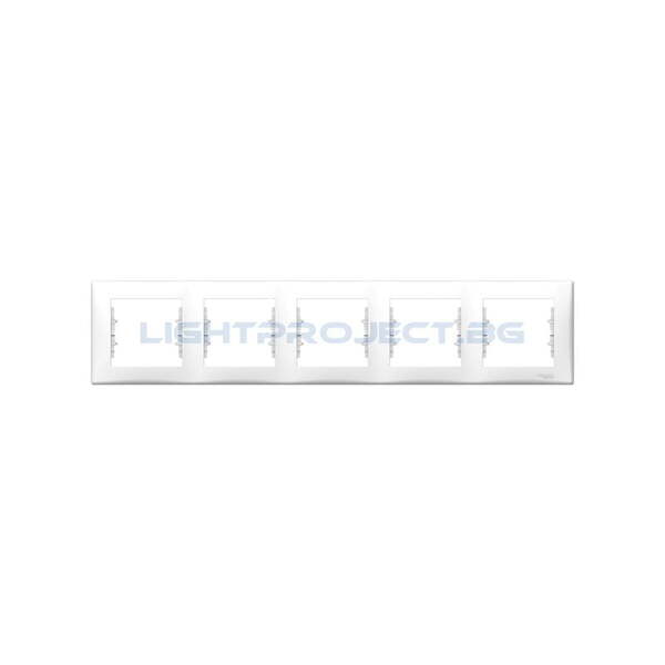 SCHNEIDER ELECTRIC SDN5800921 ДЕКОРАТИВНА РАМКА SEDNA ПЕТОРНА БЯЛА