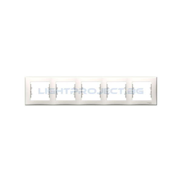 SCHNEIDER ELECTRIC SDN5800923 ДЕКОРАТИВНА РАМКА SEDNA ПЕТОРНА КРЕМ