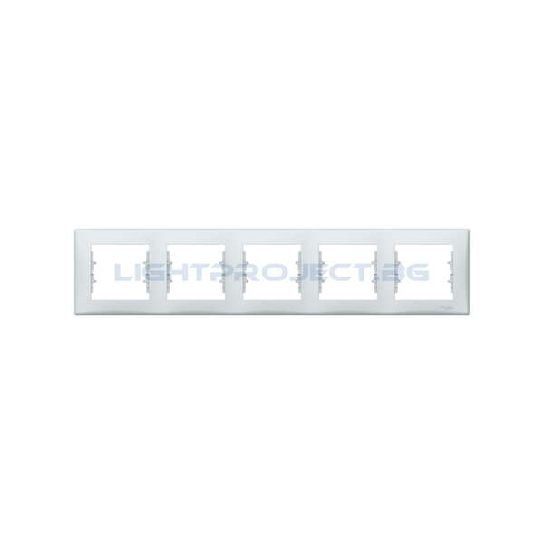 SCHNEIDER ELECTRIC SDN5800933 ДЕКОРАТИВНА РАМКА SEDNA ПЕТОРНА СИВА
