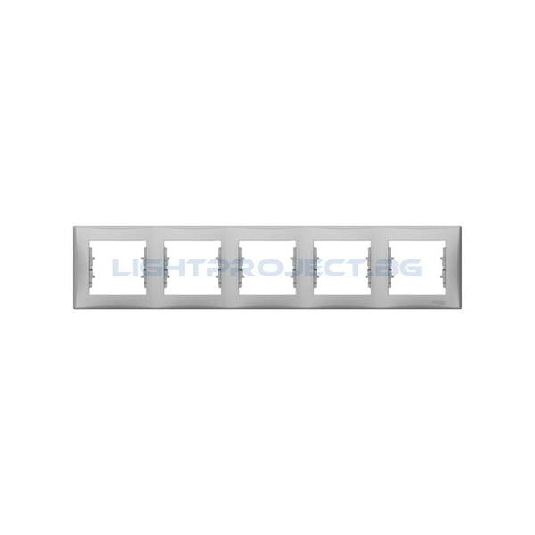 SCHNEIDER ELECTRIC SDN5800960 ДЕКОРАТИВНА РАМКА SEDNA ПЕТОРНА АЛУМИНИЙ