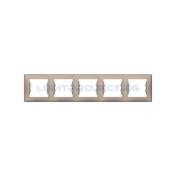 SCHNEIDER ELECTRIC SDN5800968 ДЕКОРАТИВНА РАМКА SEDNA ПЕТОРНА ТИТАНИЙ