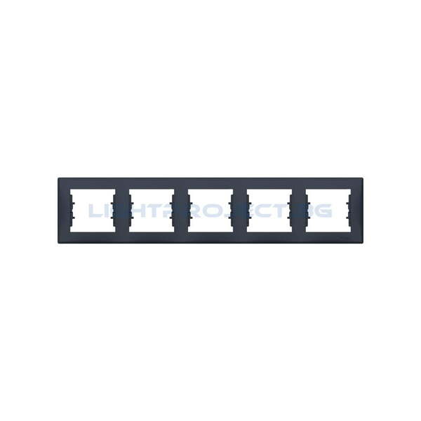 SCHNEIDER ELECTRIC SDN5800970 ДЕКОРАТИВНА РАМКА SEDNA ПЕТОРНА ГРАФИТ