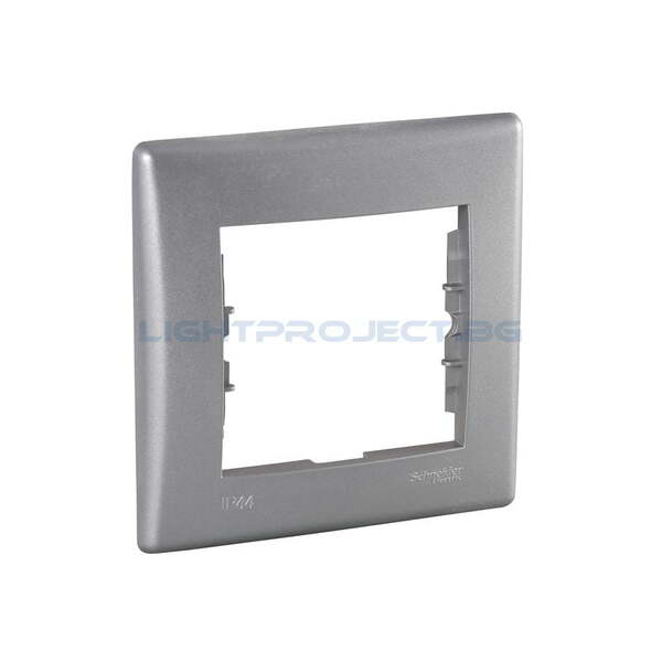 SCHNEIDER ELECTRIC SDN5810160 ВЛАГОЗАЩИТЕНА РАМКА SEDNA ЕДИНИЧНА АЛУМИНИЙ IP44 ВЛАГОЗАЩИТЕН